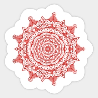 Red mandala Sticker